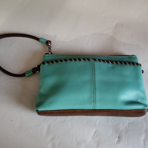 GENUINE LEATHER ILI WRISTLETT/ CLUTCH BAG - Picture 1 of 8
